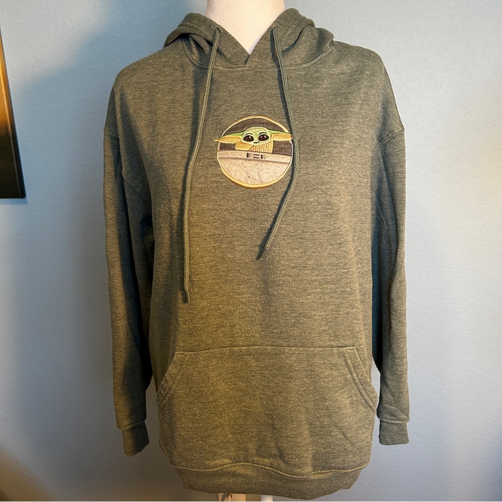 Star Wars Baby Yoda Green Fleece Hoodie